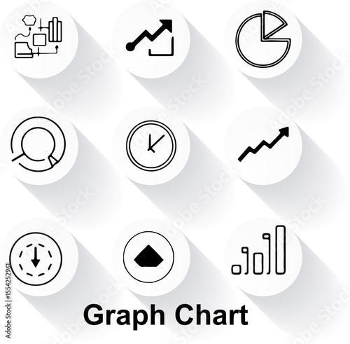 Abstract vector web design template with business icons and infographic elements for modern websites