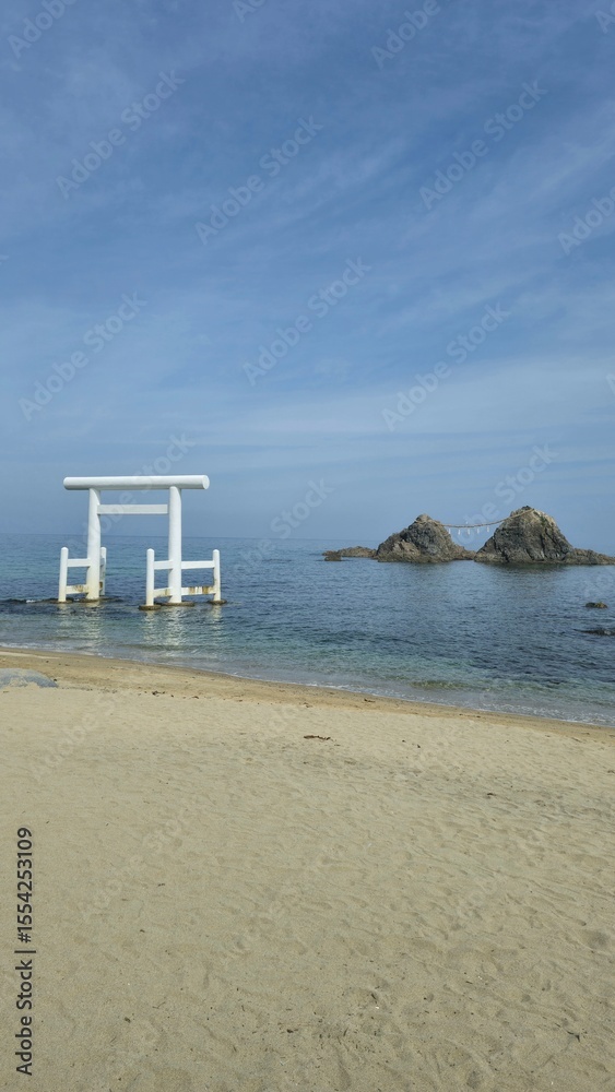 Meoto Iwa in Itoshima-shi, Fukuoka-ken, Japan Meoto Iwa in Itoshima-shi, Fukuoka-ken, Japan