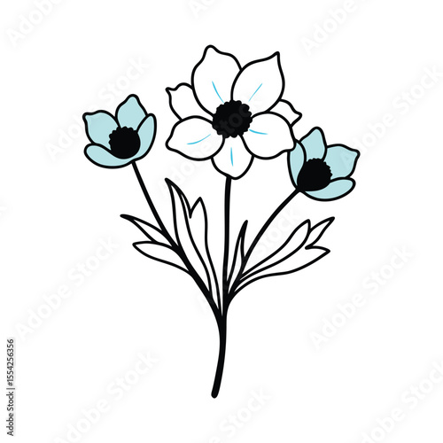 vector illustration of a flower