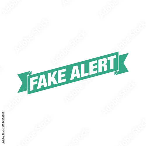 Fake Alert Rubber Stamp Vector Template