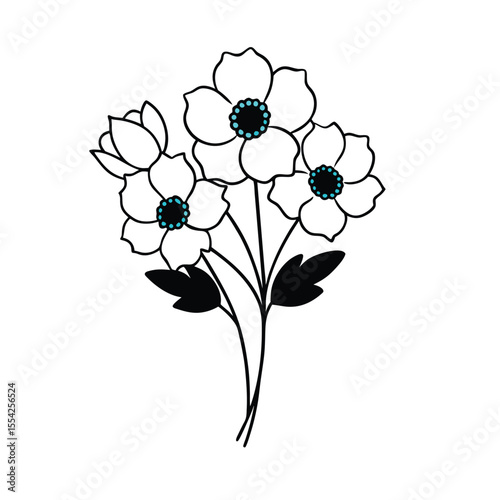 vector illustration of a flower