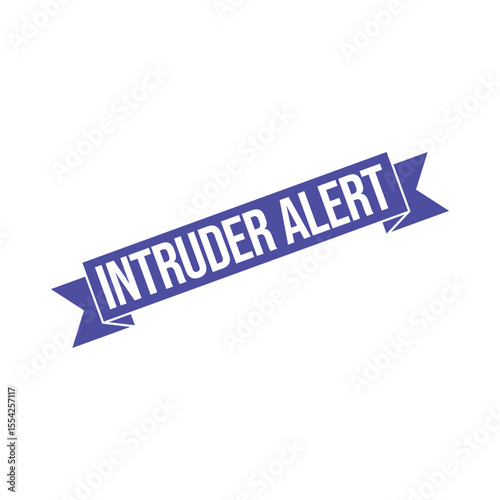 Intruder Alert Rubber Stamp Vector Template