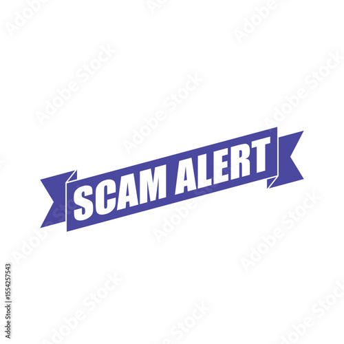 Scam Alert Rubber Stamp Vector Template