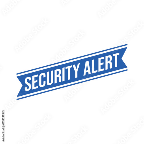 Security Alert Rubber Stamp Vector Template