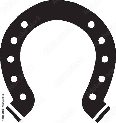 This image shows a set of horseshoe icons,