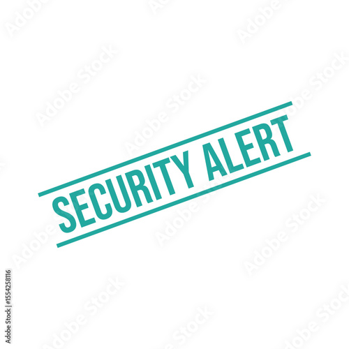 Security Alert Rubber Stamp Vector Template