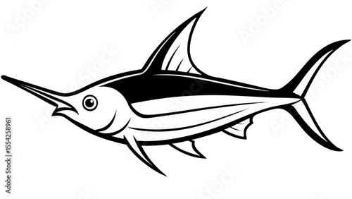 Marlin Fish Vector Art, Icons, and Graphics  vector art design