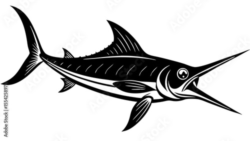 Marlin Fish Vector Art, Icons, and Graphics  vector art design