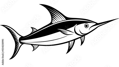 Marlin Fish Vector Art, Icons, and Graphics  vector art design