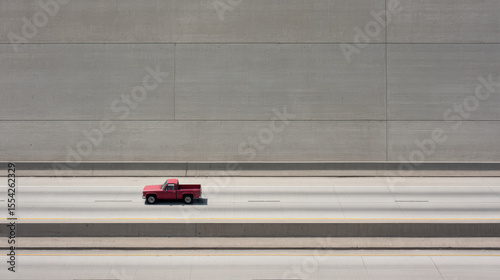 minimalist urban highway scene in usa under overcast sky essence of seasonal transition