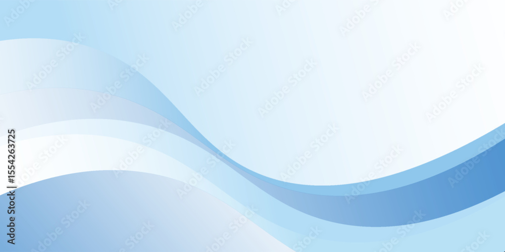 Fototapeta premium Abstract blue background. wave modern