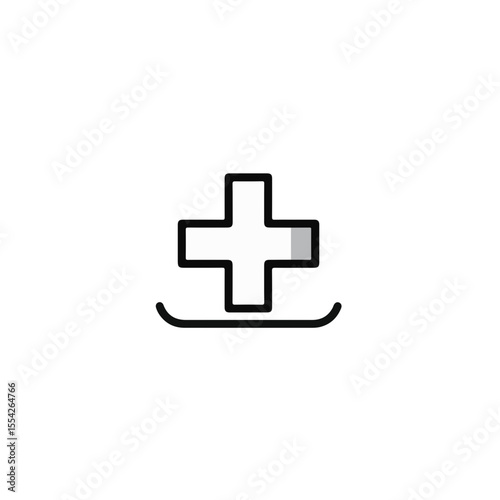 A simple graphic illustration of a medical symbol.