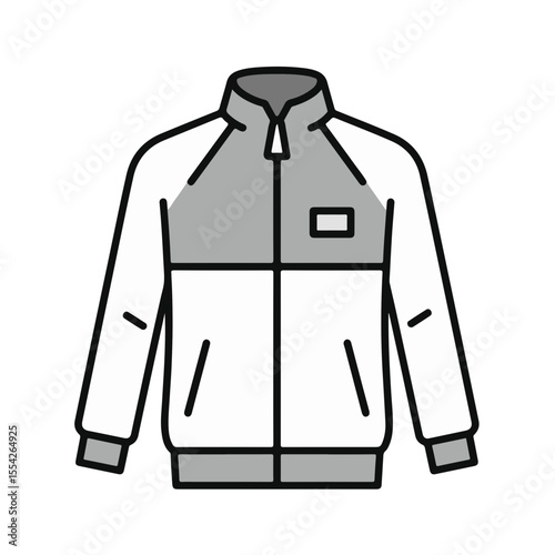 A stylish jacket graphic.