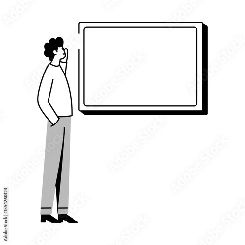 A sketchy style illustration showing empty board
