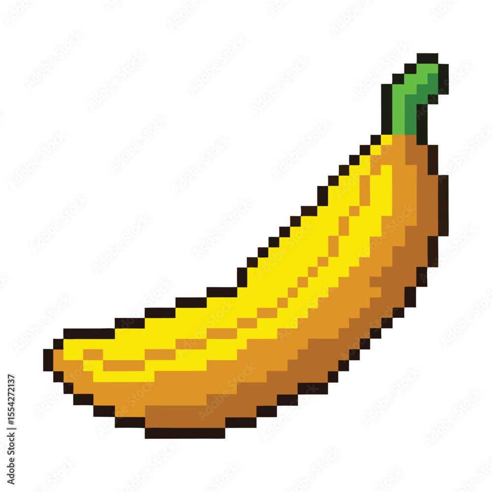Fototapeta premium Pixel banana