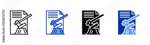 Logging icon sheet multiple style collection
