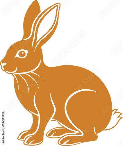vector illustration of a rabbit