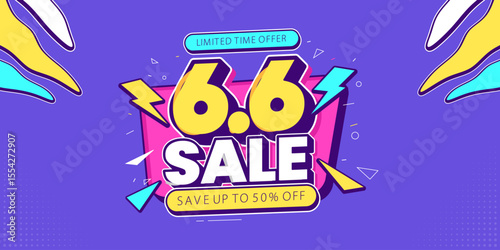 Super sale promo banner with discount offer. Flash sale banner background. Flash sale special offer banner for social media post or website banner
