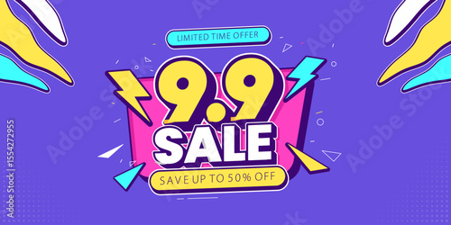 Super sale promo banner with discount offer. Flash sale banner background. Flash sale special offer banner for social media post or website banner