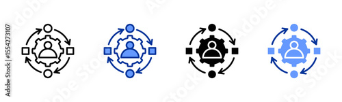 Adaptation icon sheet multiple style collection