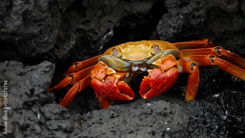 Wallpaper Mural red crab on a rock Torontodigital.ca