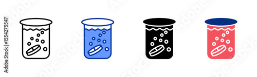 Solubility icon sheet multiple style collection