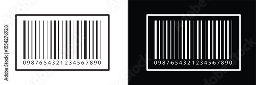 Barcode product distribution icon. Vector illustration on isolated transparent background. Business concept barcode pictogram. vector in eps 10.	