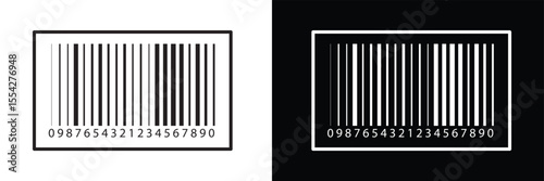 Barcode product distribution icon. Vector illustration on isolated transparent background. Business concept barcode pictogram. vector in eps 10.	