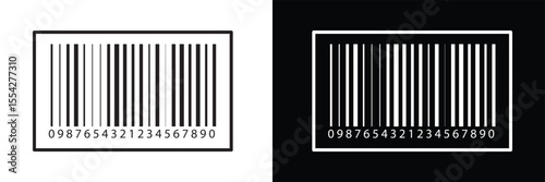 Bar code vector cartoon icon. Vector illustration barcode on white background. Isolated cartoon illustration in eps 10.	