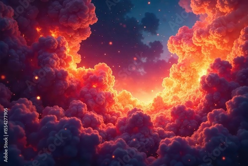 Ethereal flames dance and flicker, a mystical, burning energy emanating from an unseen source The vibrant hues suggest a potent, otherworldly flammability , light, spell