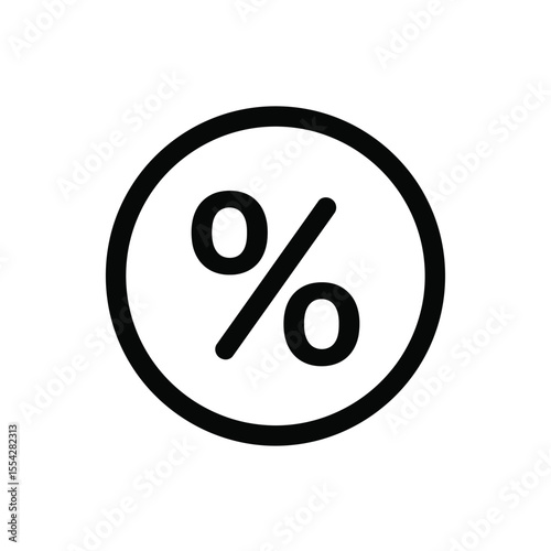 percent sign on white background
