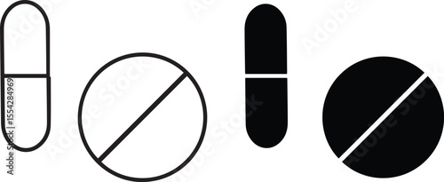 medicine, drug, pharmaceutical illustrations, capsule, pill, medication, minimalist, geometric shapes, abstract" 