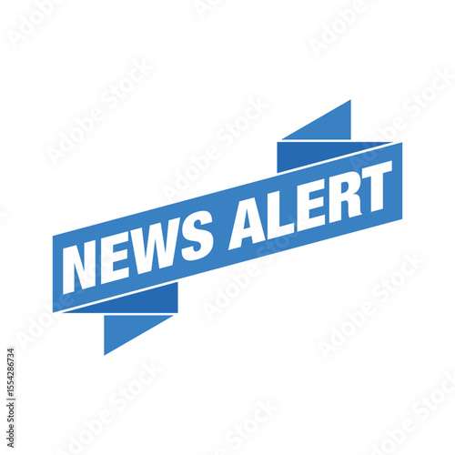 News Alert Rubber Stamp Vector Template