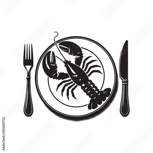 lobster on a plate