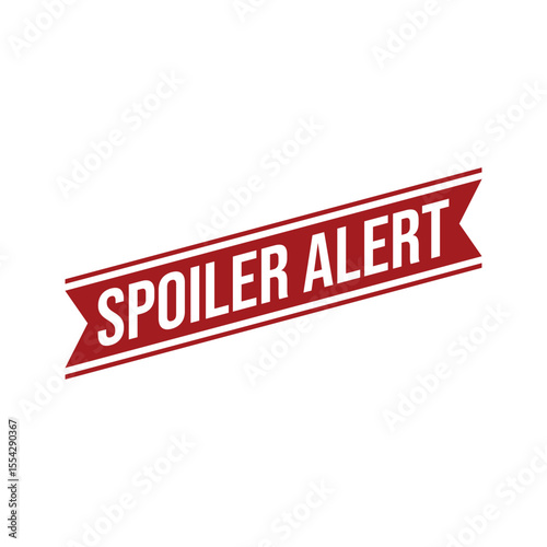 Spoiler Alert Rubber Stamp Vector Template