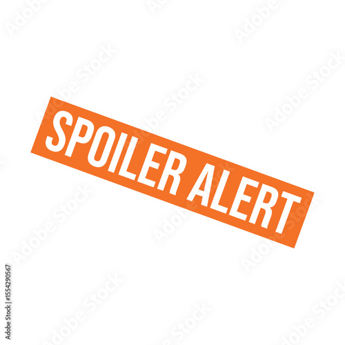 Spoiler Alert Rubber Stamp Vector Template