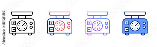 Weighing Scale icon sheet multiple style collection