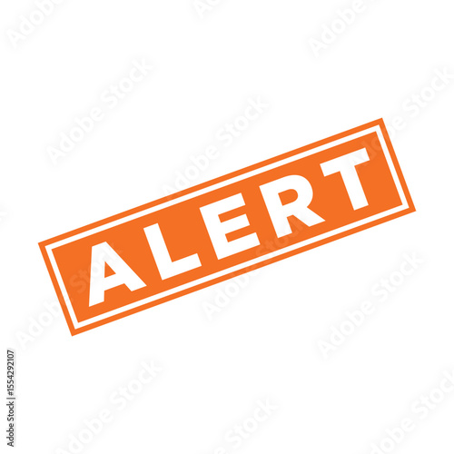 Alert Rubber Stamp Vector Template