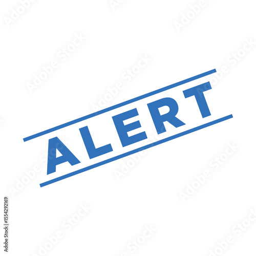 Alert Rubber Stamp Vector Template
