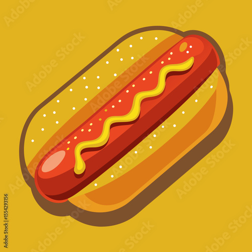 hot dog vector illustration