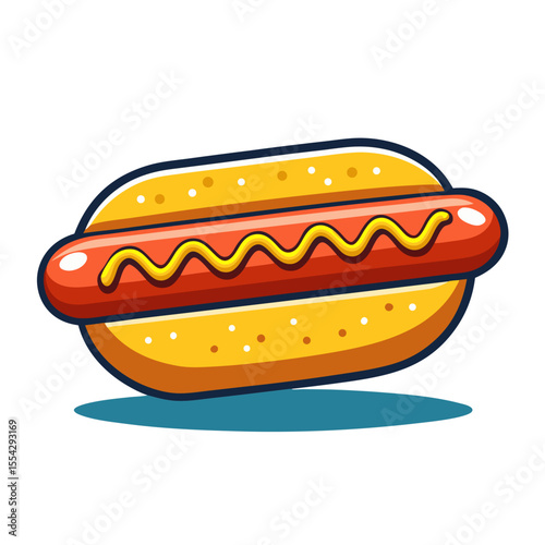 hot dog vector illustration