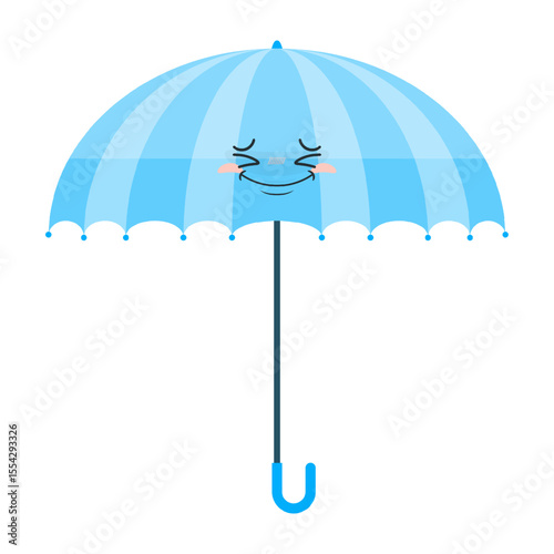 umbrella hurt face cartoon cute