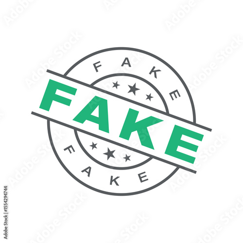 Fake Letter Rubber Stamp Vector Template