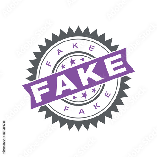Fake Letter Rubber Stamp Vector Template