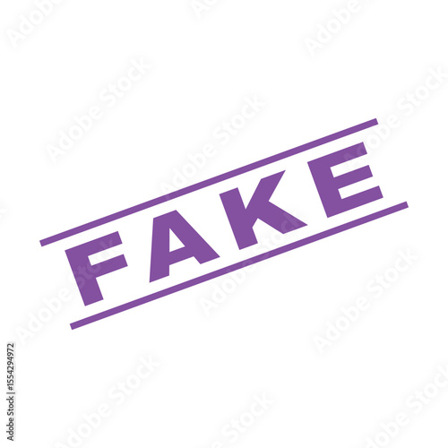 Fake Letter Rubber Stamp Vector Template