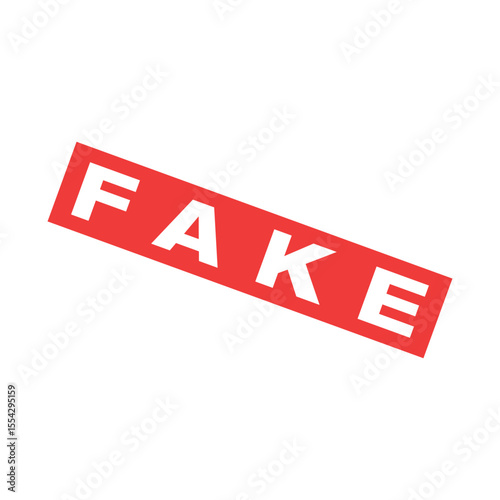 Fake Letter Rubber Stamp Vector Template