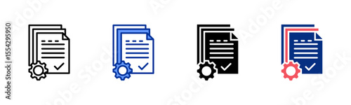 Documentation icon sheet multiple style collection