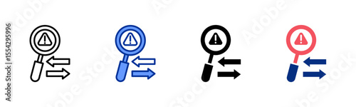 Detection icon sheet multiple style collection