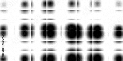 Dotted halftone gradient texture. Fading polka dot background. Repeated dots gradation pattern background. Black vanishing comic pop art overlay backdrop. Halftone raster effect wallpaper. Vector