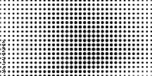 Dotted halftone gradient texture. Fading polka dot background. Repeated dots gradation pattern background. Black vanishing comic pop art overlay backdrop. Halftone raster effect wallpaper. Vector
